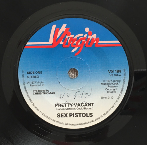 God Save The Sex Pistols Pretty Vacant United Kingdom 7 Labels Transposed